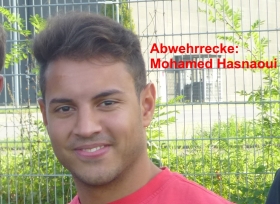 Abwehrrecke Mohamed Hasnaoui stellte sich im Verlaufe des Spiels immer besser auf den guten gegnerischen Stürmer ein und ließ ihn nicht mehr zur Entfaltung kommen.